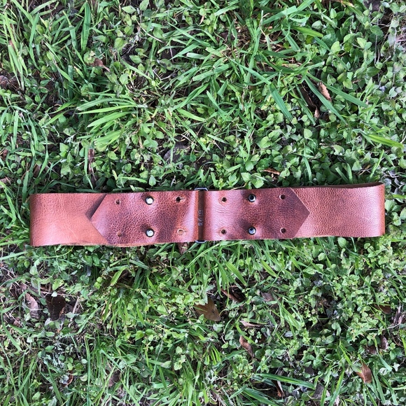 Cowb Accessories - Genuine Leather Handmade Tan Wide Belt M/L